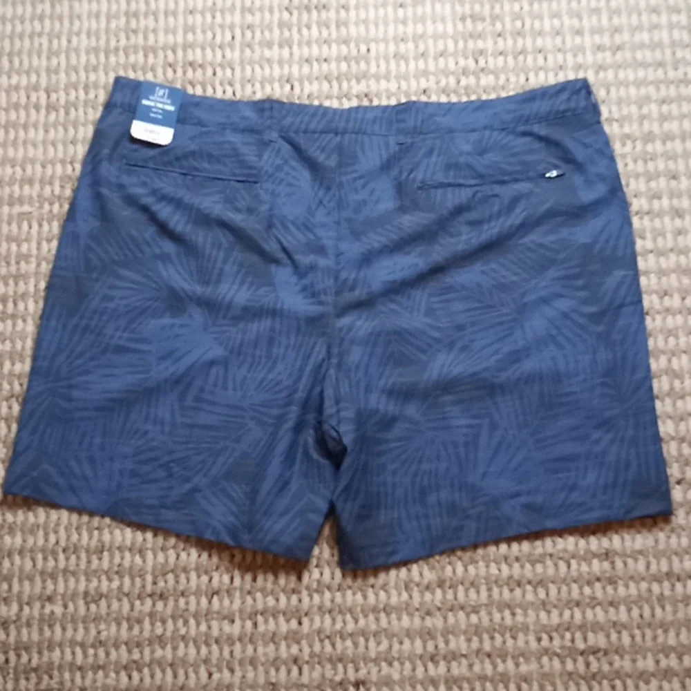 George Shorts Above the Knee UPF 50+ Hybrid 3XL Plus Size Swim Shorts Blue Cove
